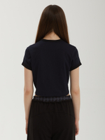 Женская Футболка Cropped Ringer