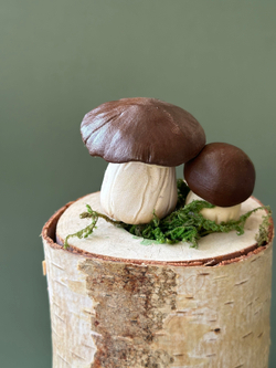 Молд силиконовый для творчества "Грибы - грибочки. Мухоморы" / форма для масс для лепки, мыла, воска и эпоксидной смолы