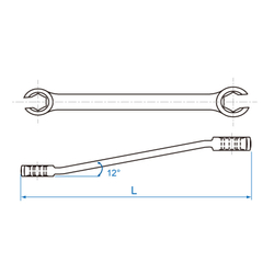 Ключ разрезной 17x19 мм KING TONY 19301719