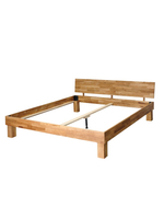 Кровать 160х200, Buona Vita, двуспальная, на ножках в стиле лофт, основание из сосны, массив дуба, Dipriz