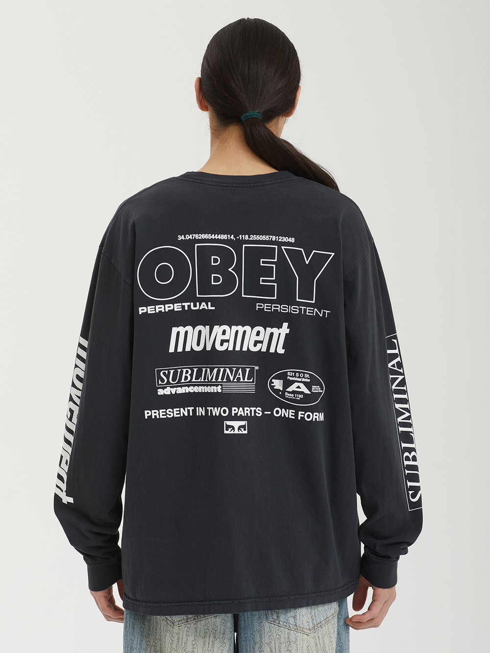 Мужской Лонгслив Obey Persistent Movement