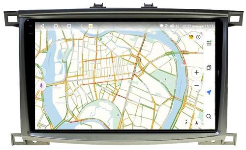 Магнитола для Toyota Land Cruiser 100, Lexus LX470 2002-2007 (экран климата снизу) - Vaycar VA77-1166-2K на Android 13, Быстрая, 2K QLED, CarPlay,4G SIM-слот