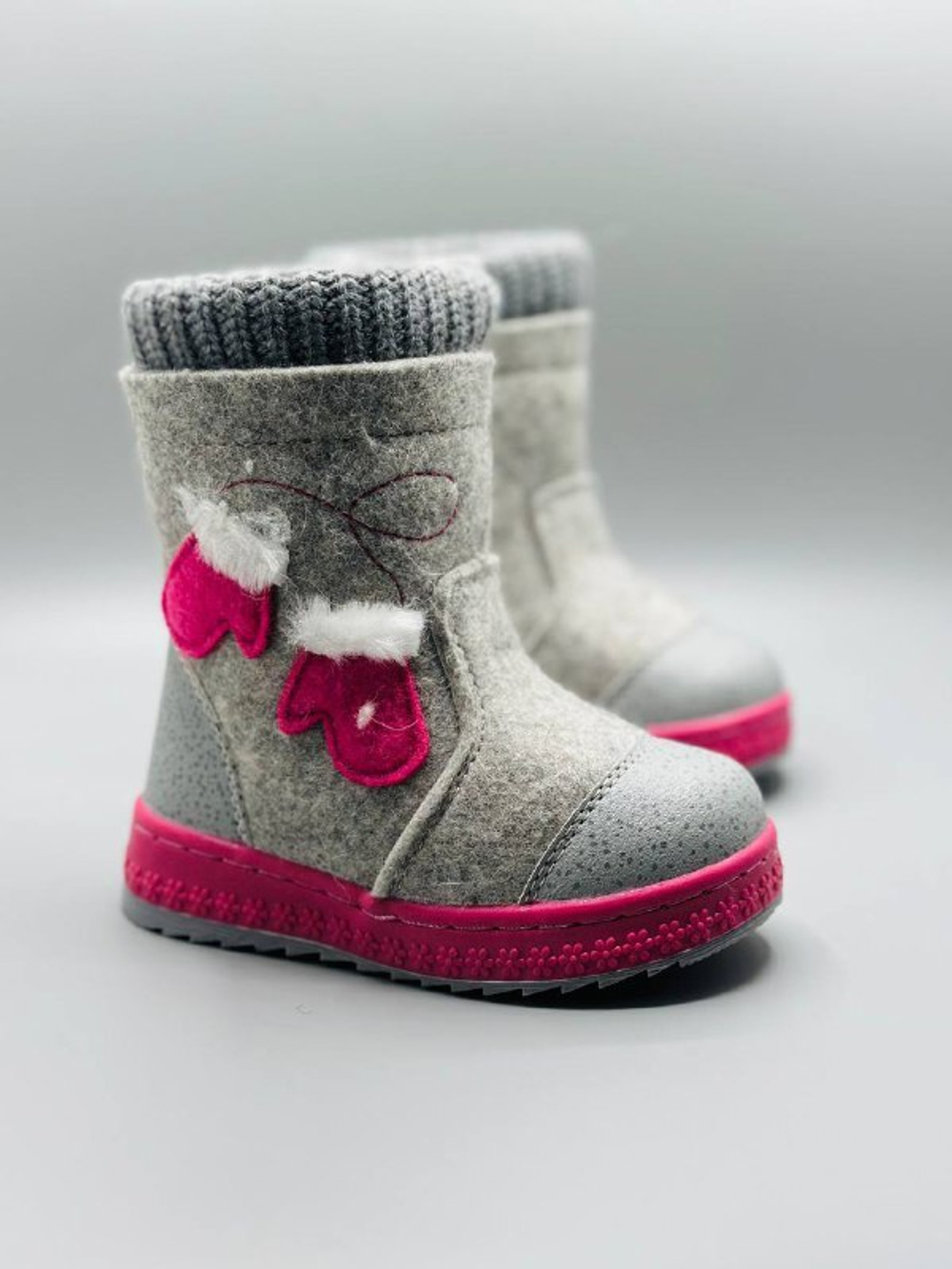Детские зимние валенки для девочки Buba Pink Felt