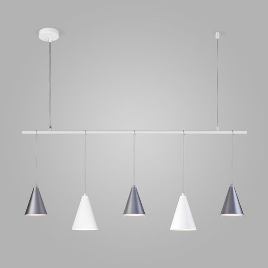 50088/5 / подвесной светильник / белый/серебро