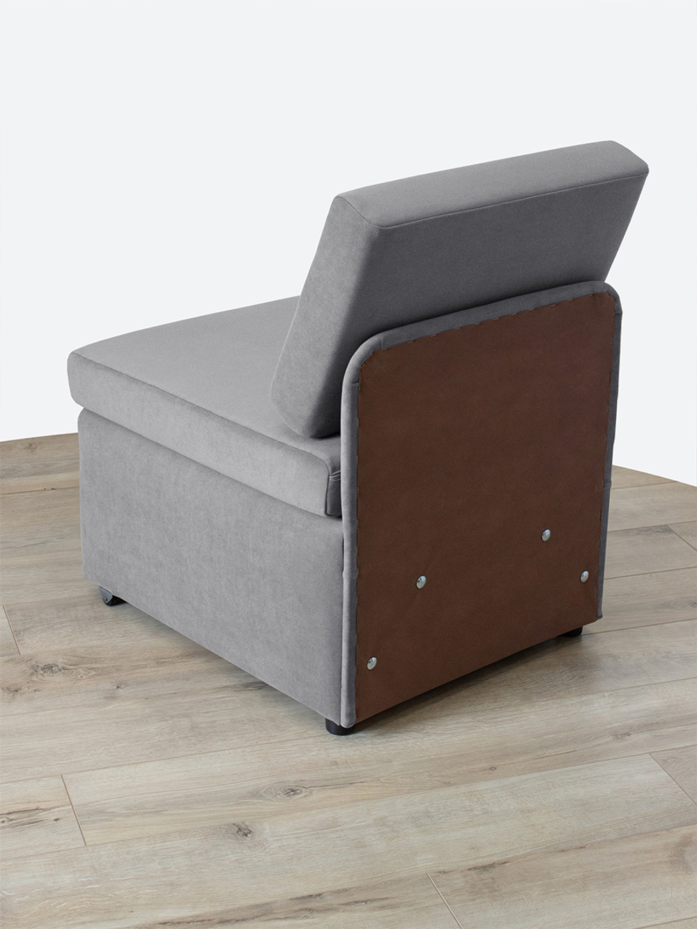 Кресло-кровать "Миник" 60 см, спальное место 60х176 см, велюр Desert Light Grey