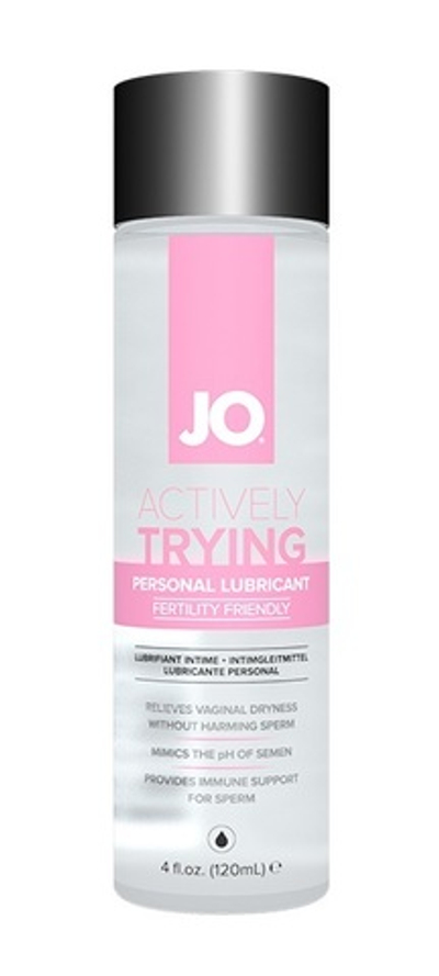 Лубрикант для создания здоровой среды при зачатии JO Actively Trying 120 мл.