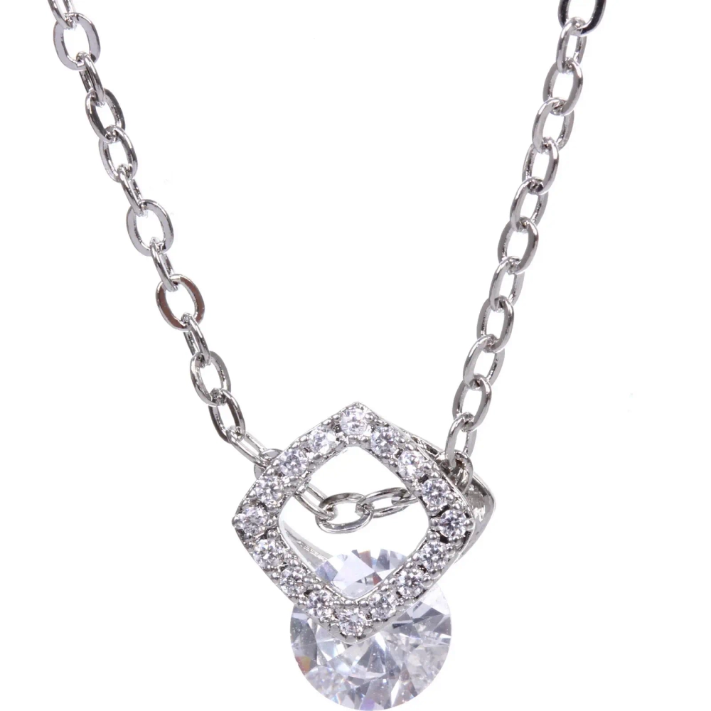 Подвеска из гиппоалергенного сплава со стразами «ЭКЛАТТО», цвет серебро и золото, d-20см/1см