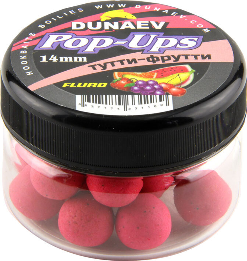 Бойлы DUNAEV POP-UP 14мм Тутти-Фрутти (30г)