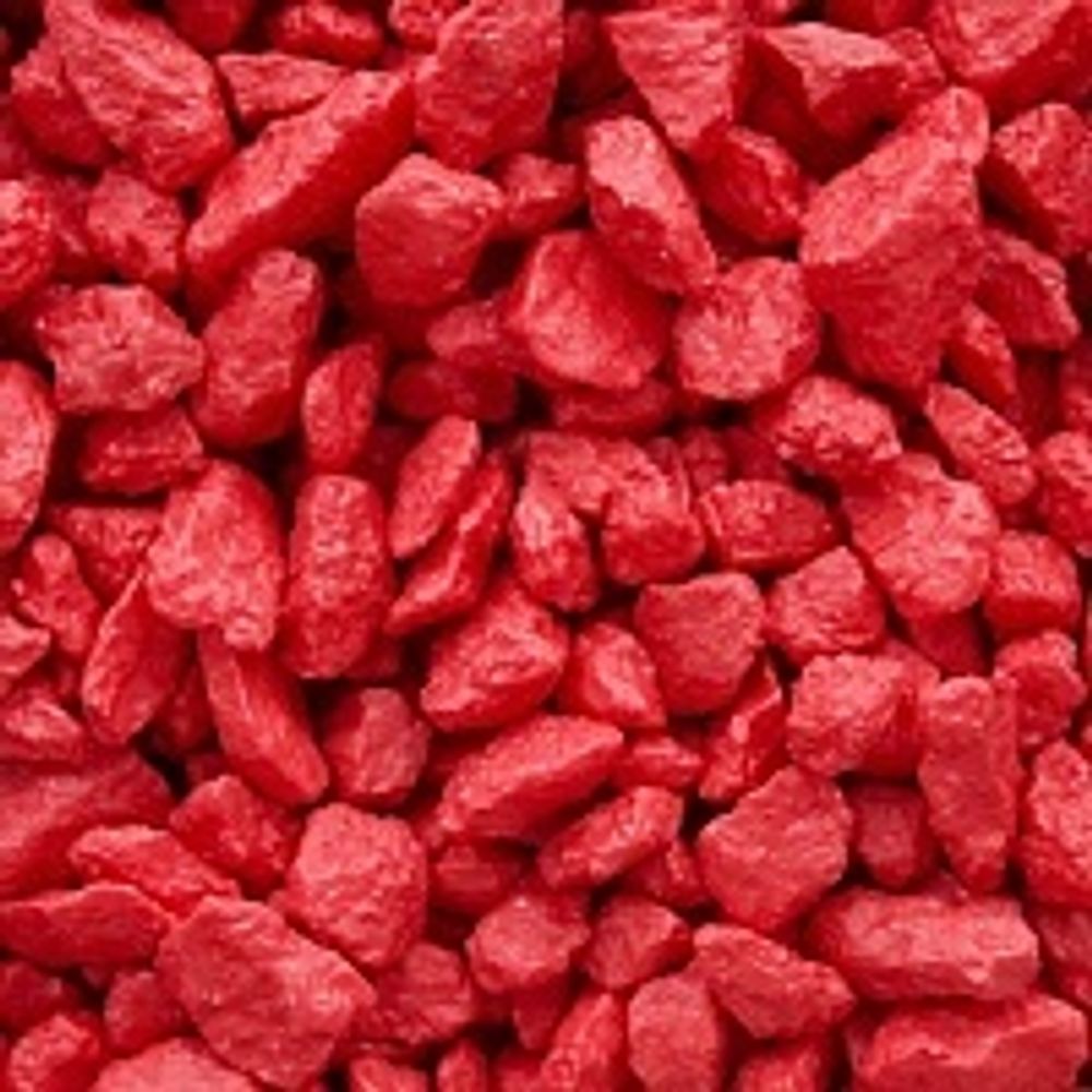 Щебень декоративный мраморный ярко-красный  фр 5-10мм (20 кг)