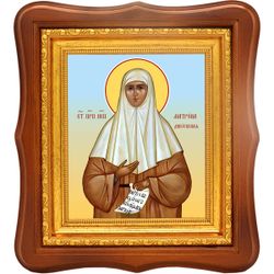 Матрона Власова Дивеевская исповедница. Икона на холсте.