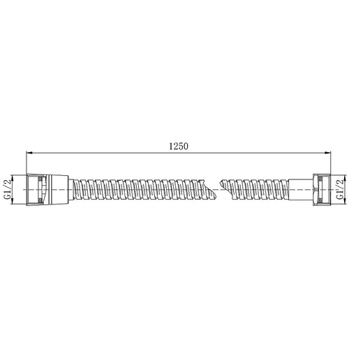 Душевой шланг Aquatek AQ2100MB Черный матовый