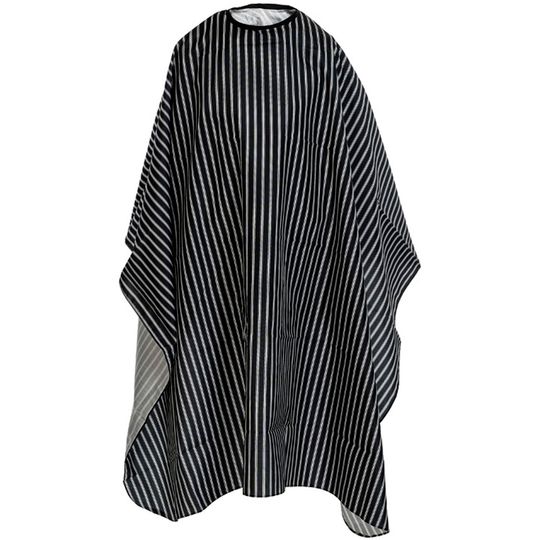 Парикмахерская накидка Harizma, 140х160см, черная в полоску (h10866B)