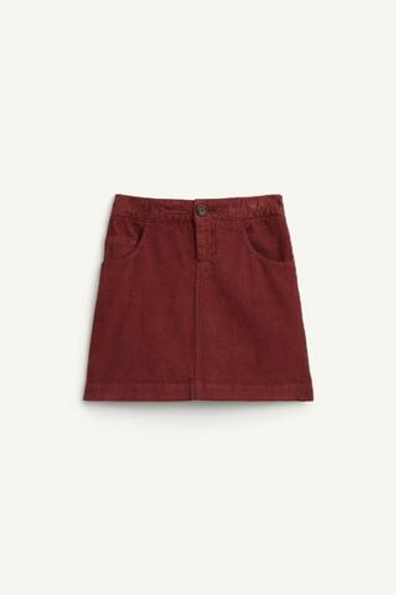 ZARA ВЕЛЬВЕТОВАЯ ЮБКА, ЧЕРЕПИЧНЫЙ