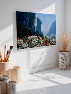 Картина на стену 40 X 50 Горные цветы