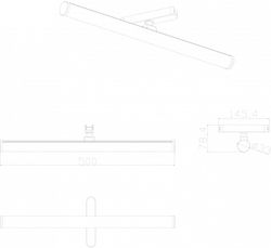 Накладной светильник Denkirs AIR RAY DK5325-BK