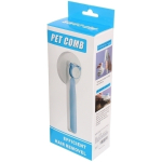 Расческа - пуходерка с кнопкой самоочистки «ПРЕМИУМ - МОЙ БРО», цвет серый, 7.5*19см (коробка)