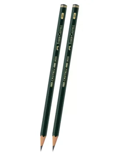 Карандаш "Castell 9000" чернографитный, твердость 5H, 2 шт