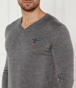 Шерстяной свитер Aeronautica Militare - серый(MA1521L415)