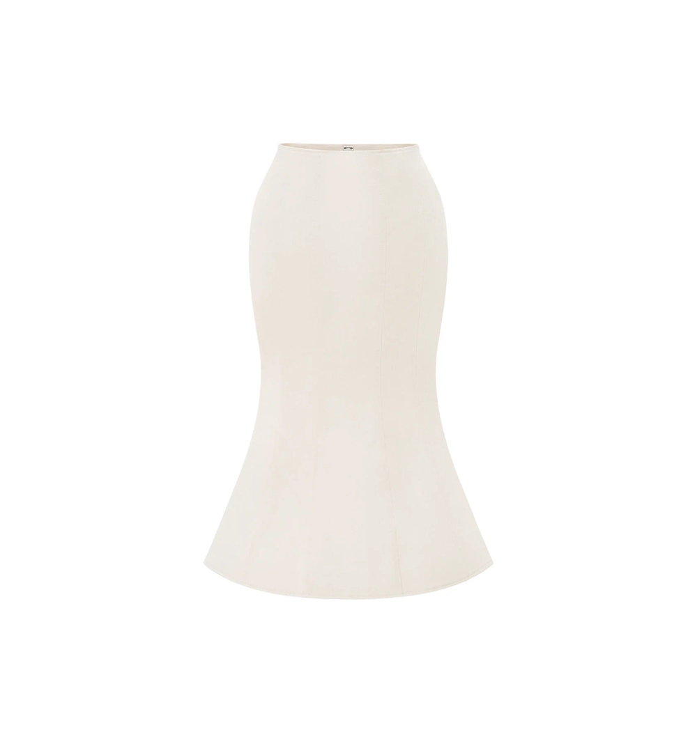 Юбка белая джинсовая