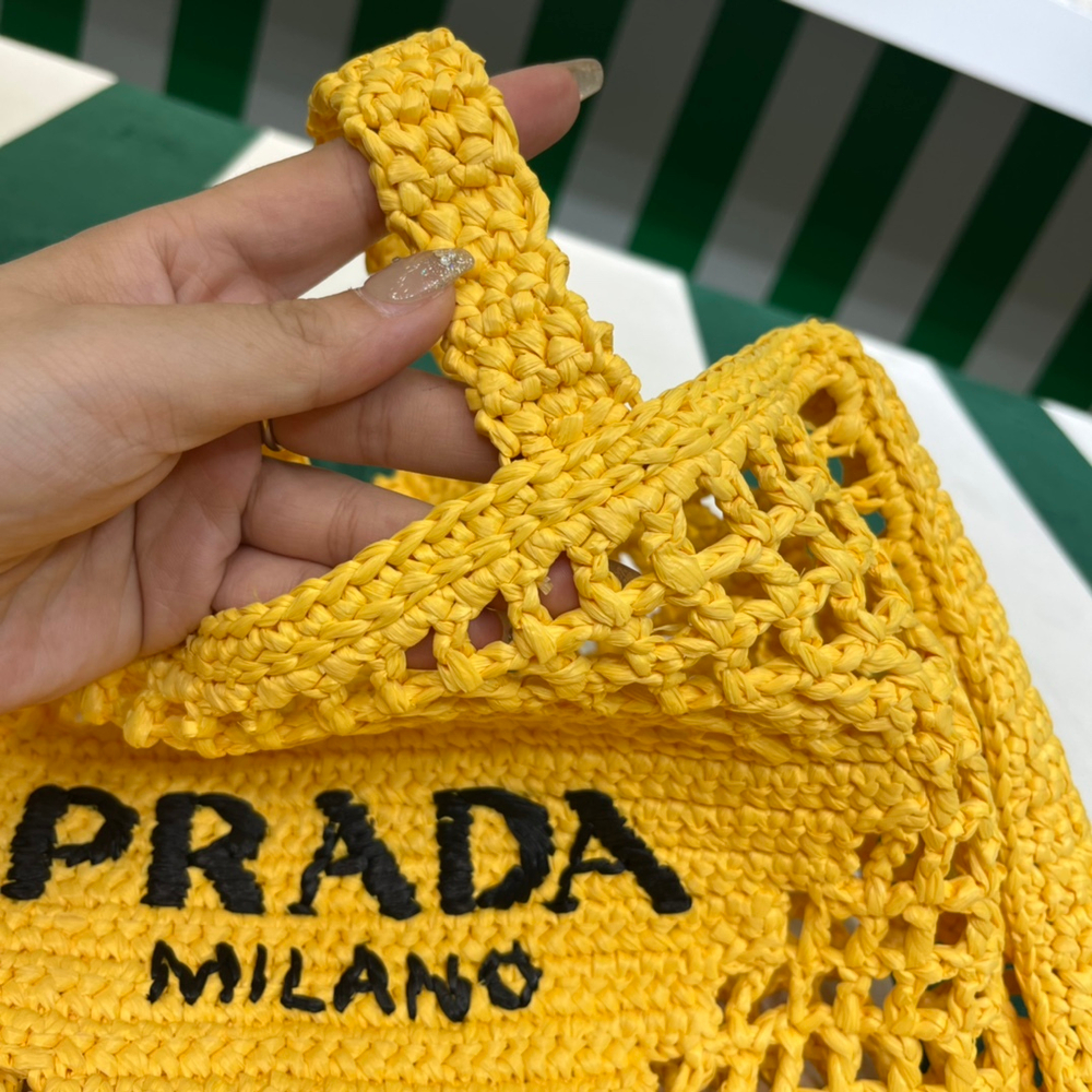 Prada Crochet Tote Bag