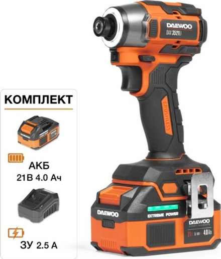 Винтоверт аккумуляторный DAEWOO DAX 3521Li SET ударный