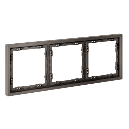 Рамка пластиковая VOLTUM S70 на 3 пост, (капучино)