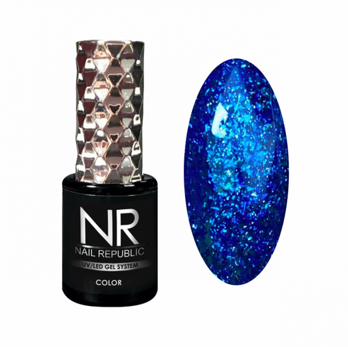Nail Republic Гель-лак 464 Мерцающий синий-бриллиант, 10 мл