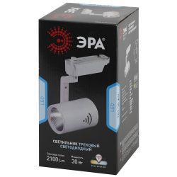 Трековый светильник однофазный ЭРА TR1-3040 WH светодиодный 30Вт 4000К белый