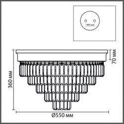 Потолочная люстра Lumion ZAHA 5257/8C