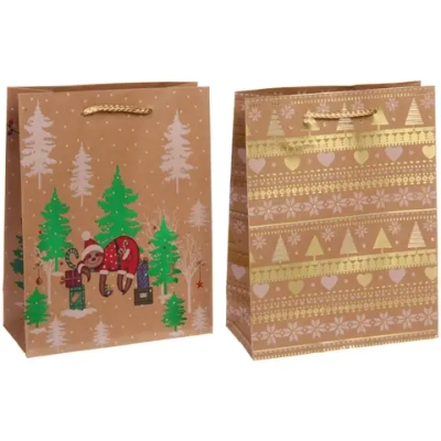 Пакет подарочный «Новогодний мир» 18*23*8 см, микс