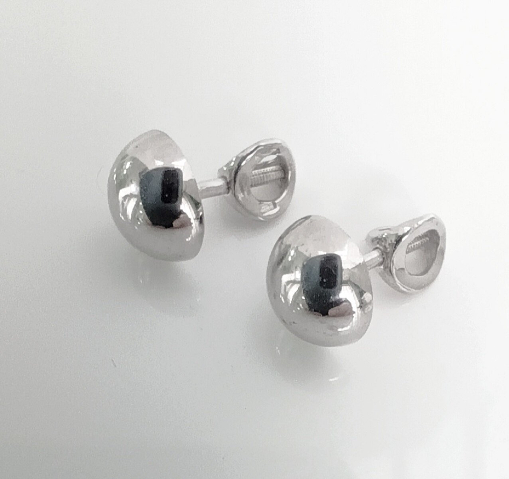 Серьги пусеты Эстерелла, серебро 925*, родированные/Ф