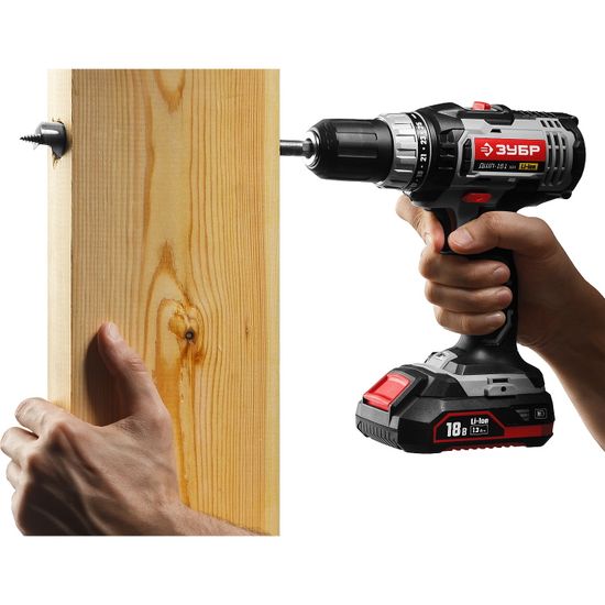 Аккумуляторный шуруповерт "ЗУБР" ДШЛ-181 КН