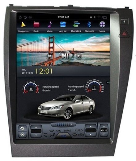 Магнитола для Lexus ES350 2006-2012 XV40 - Carmedia ZF-1118H-DSP ("Тесла-Стиль") на Android 9, 6-ТУРБО ядер, 4ГБ-64ГБ