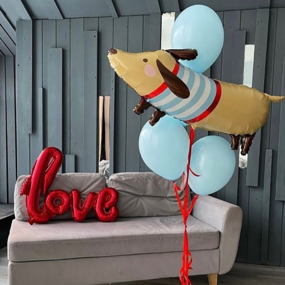 Фольгированный шар-фигура «Такса», 91 см