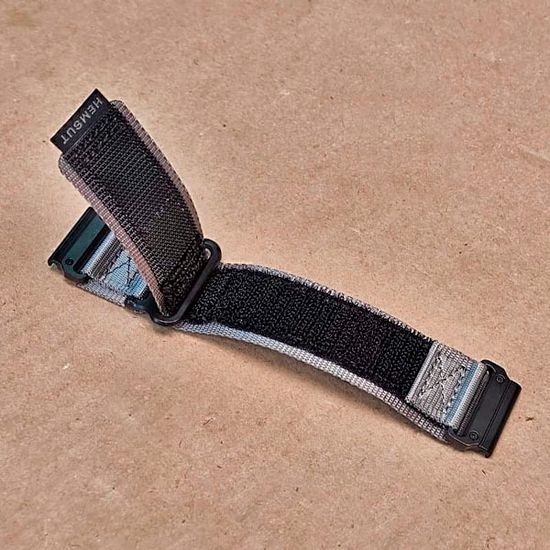 Нейлоновый ремешок Hemsut Rugged 26 мм для Garmin Fenix 7x 6x 5x, Tactix 7 Delta, Enduro 2, Instinct 2X быстросъемный (Серый)