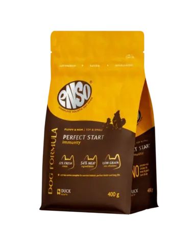 ENSO DF Perfect start сухой корм для щенков, берем. и кормящ. мелк/мини собак утка/яблоко 400 гр