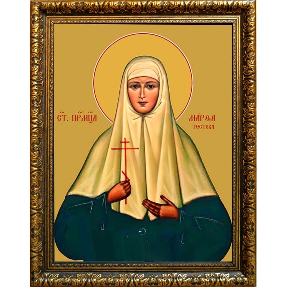 Марфа (Тестова), инокиня, преподобномученица. Икона на холсте.