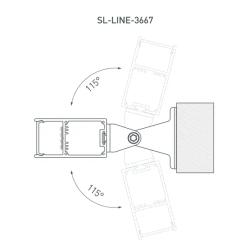 Профиль SL-LINE-3667-2000 ANOD (Arlight, Алюминий) 019299