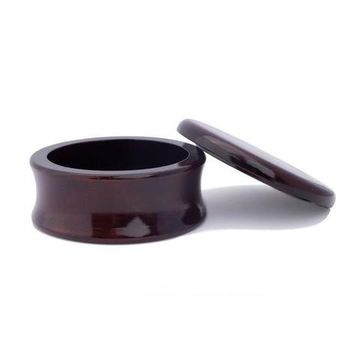 Чаша для бритья и хранения мыла Parker, деревянная, коричневая