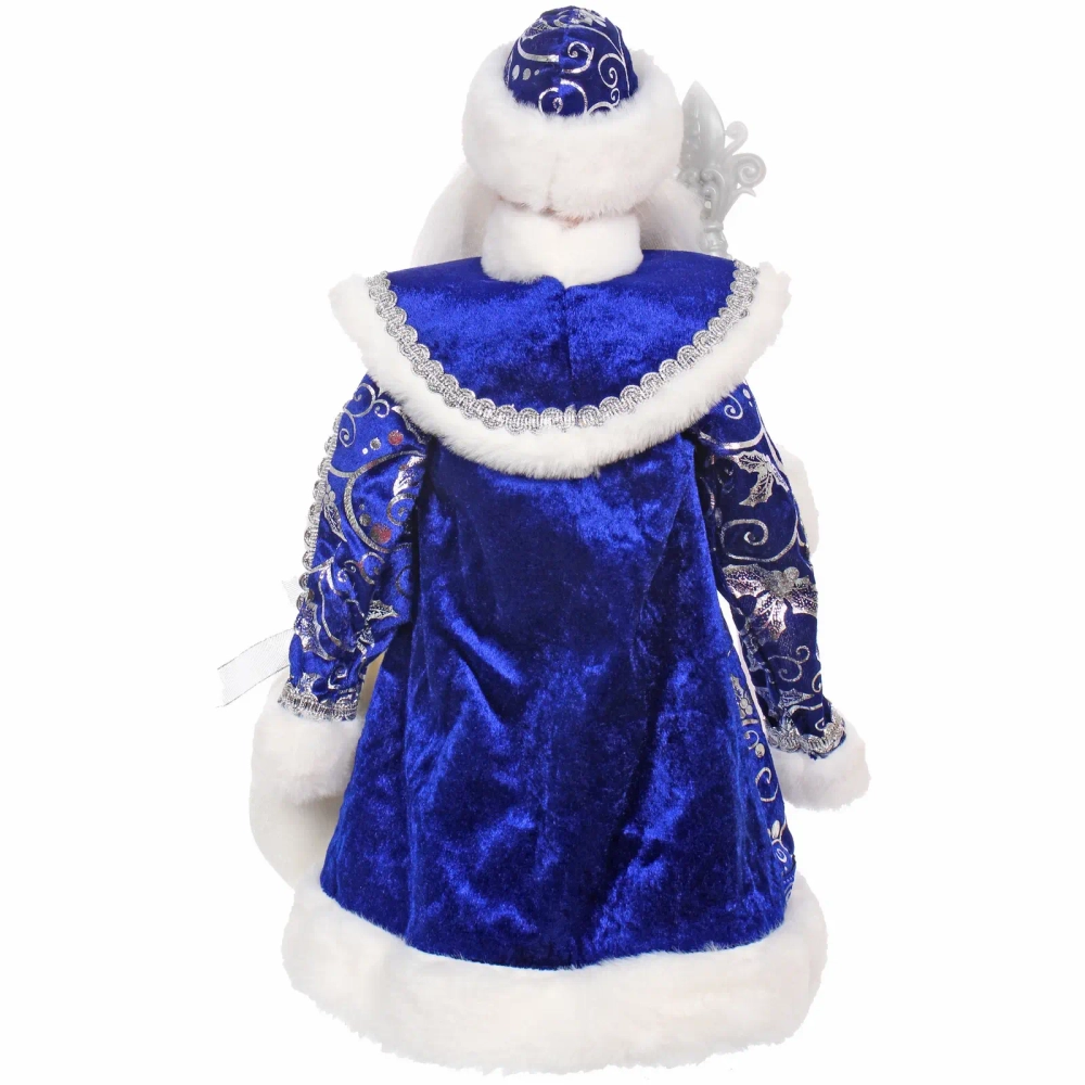 Дед Мороз музыкальный «Зиминий сон» 50 см (синяя шубка)
