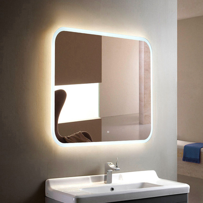 Зеркало с подсветкой Стив, 70х68 см (сенсорный выключатель, регулировка яркости, холодный свет 6000К)