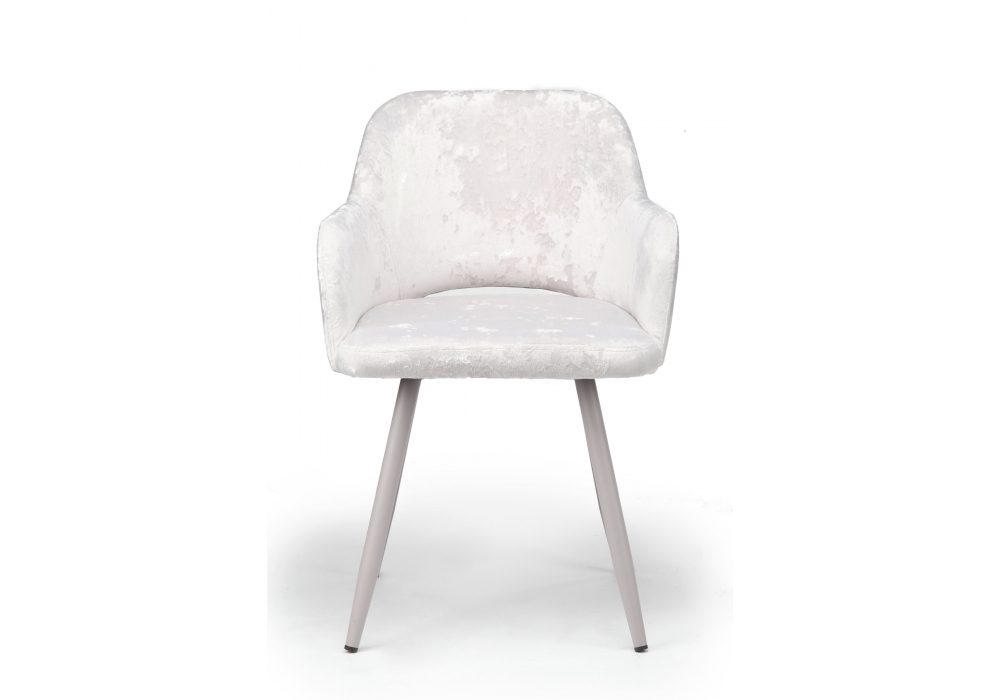 Стул на металлокаркасе Woodville Эолин светло-бежевый (simple 011), серый