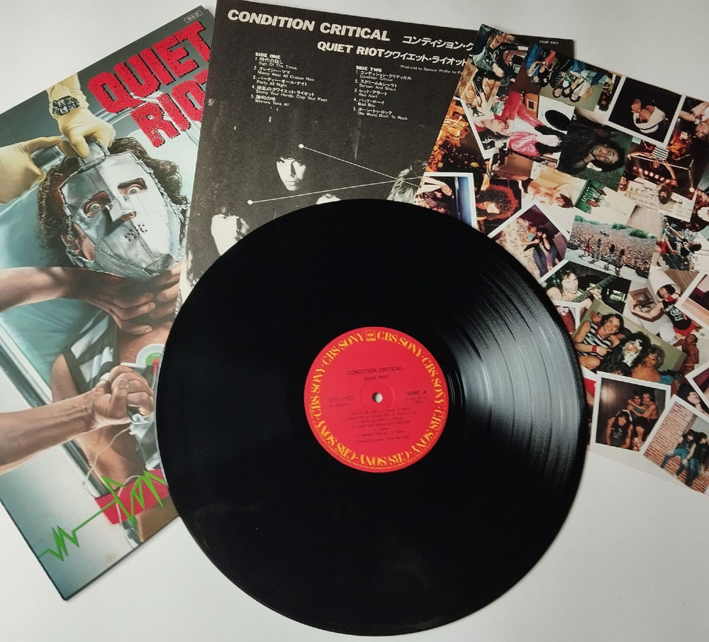 Винтажная виниловая пластинка LP Quiet Riot Condition Critical (Japan 1984) (No Obi) Winners Take All