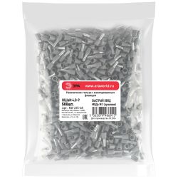 Наконечник-гильза ЭРА NO-225-68 НШвИ 4.0-9 с изолированным фланцем упаковка 500 шт | Наконечники слаботочные