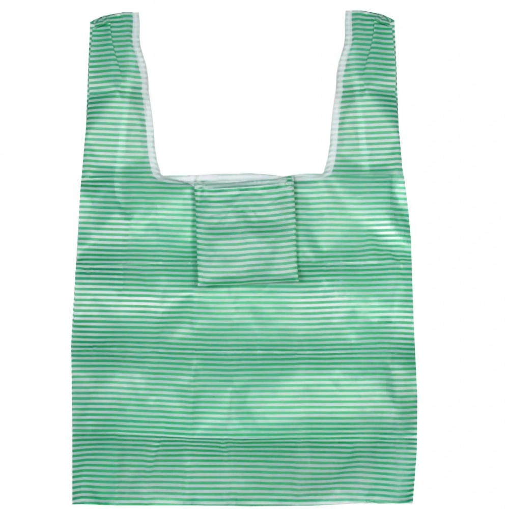 Сумка хозяйственная 36х54см полоска зеленая