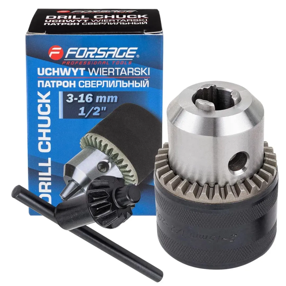 Патрон цанговый для дрели (3-16мм, 1/2'') Forsage F-G00540