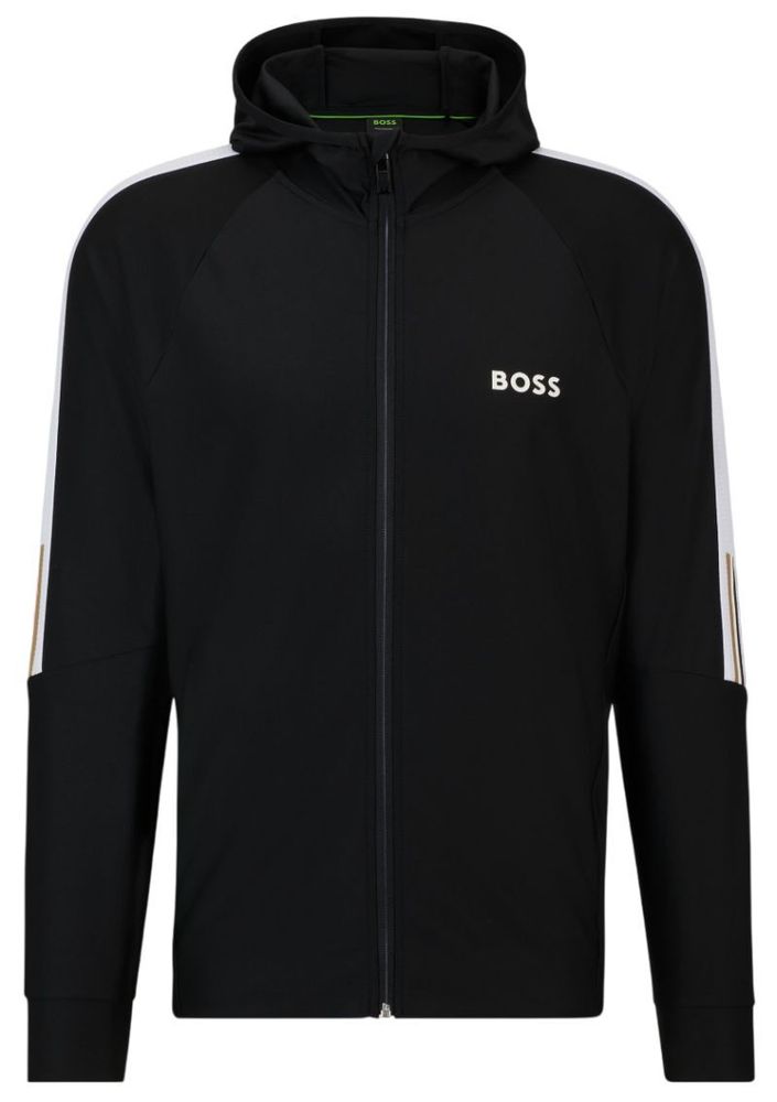 Мужская теннисная кофта BOSS x Matteo Berrettini Regular-Fit Zip-Up Sicon MB 2 - черный