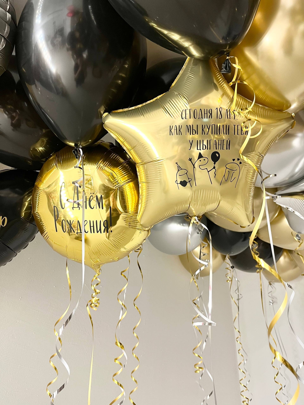 Воздушные гелиевые шарики с доставкой по Хабаровску №4441