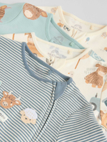 Комбинезон / Слип для малышей Next F35-914, 4 шт., Серый, Молочный