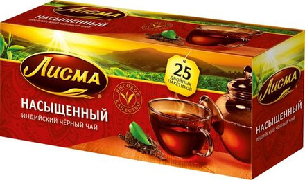 Чай черный Лисма 25 пакетиков
